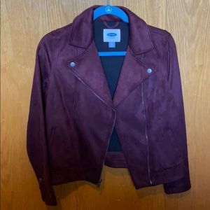 Old Navy suede moto jacket XS